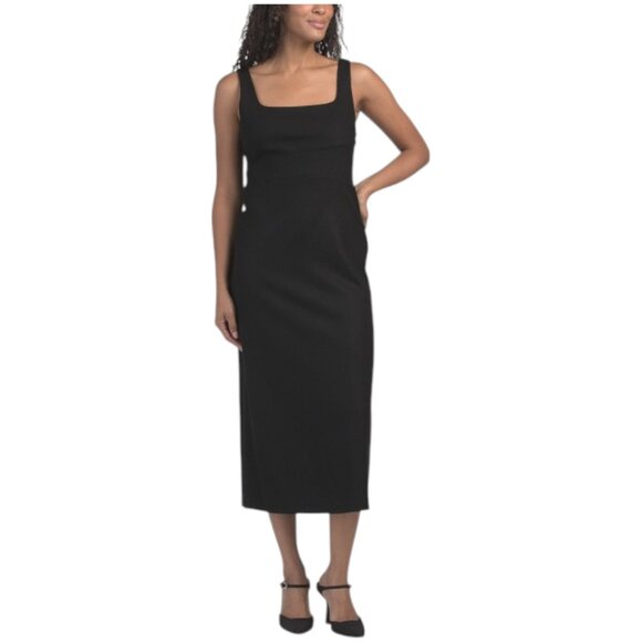 VINCE Wool Blend Square Neck Dress - Picture 1 of 2